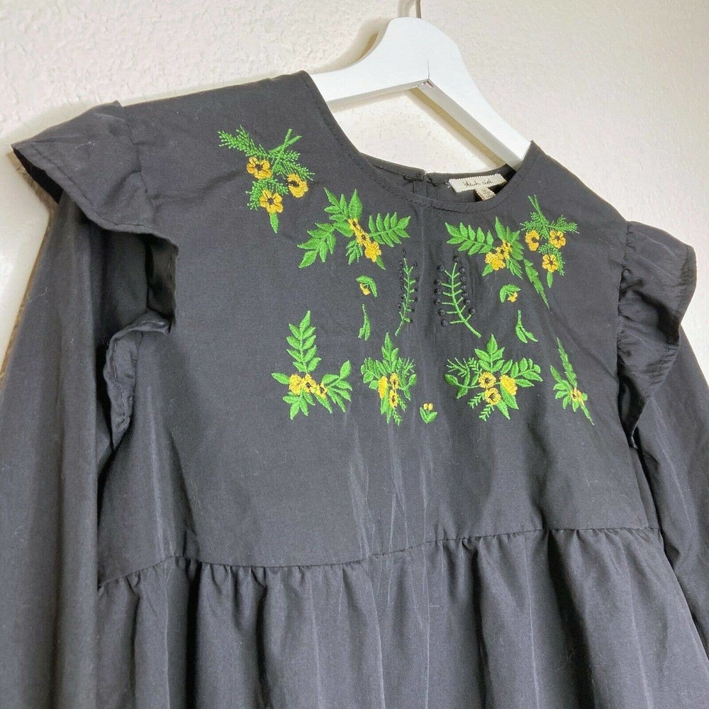 Bleuh Ciel Embroidered Ruffle Top - Picture 2 of 6